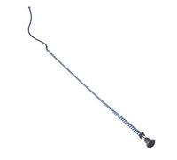 MacTack Dressage Whip with Silver Metallic Fleck S159/M - 39" - Navy/Light Blue
