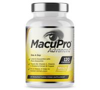 MacuPro Advanced Eye Care - 120 Capsules (4 Months) Zeaxanthin, Lutein & Meso Zeaxanthin, Blueberry Extract + Vitamins - Vegan (HJ8U)