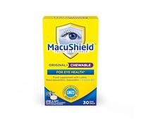MacuShield Original Plus Chewable - 30 day pack, Eye Health Supplement with Lutein, Zeaxanthin and Meso-zeaxanthin + Vitamin B2 (Riboflavin) which Helps Support Normal Vision, Bilberry flavour