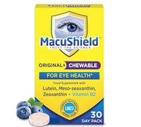 MacuShield Original Plus Chewable - 30 Day Pack, Eye Health Supplement* with Lutein, Zeaxanthin and Meso-zeaxanthin + Vitamin B2 (Riboflavin) which Helps Maintain Normal Vision, Bilberry Flavour