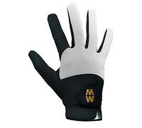 MacWet Mens & Ladies 1 Pair Short Mesh Sports Gloves - Black/White 9.5