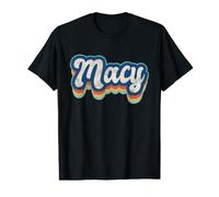 Macy First Name Girl Vintage Style 70s 80s Personalized Value Graphic T-Shirt