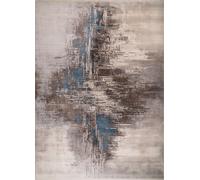 Macy Luxury Abstract Low Pile Rug London Rug Company Beige 240cm x 340cm