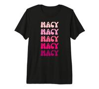 Macy Retro Stack Design Premium T-Shirt