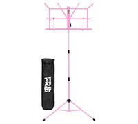 Mad About MA-MS05 Folding Music Stand - Easy Folding Portable Sheet Music Holder with Carry Bag, Pink