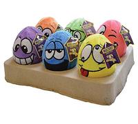 Multipet Dog Toy - Happy Pet Egg Noggins, Tug Toy for Medium Breed, Multicolor, 1 Count
