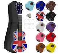 Mad About Soprano Ukulele for Beginners and Gig Bag - Union Jack