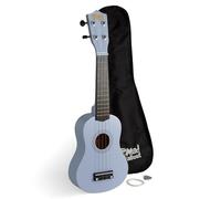 Mad About SU8 Soprano Ukulele - Lavender Blue with Gig Bag, Pick, and Spare Strings - Great for Schools and Beginners, Includes Carbon Black Strings for Improved Tuning