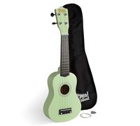 Mad About SU8 Soprano Ukulele - Mint Green with Gig Bag, Pick, and Spare Strings - Great for Schools and Beginners, Includes Carbon Black Strings for Improved Tuning