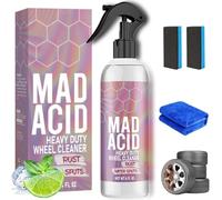Mad Acid Glass Cleaner, Mad Acid Heavy Duty Wheel Cleaner, Streak-Free Formula for Windows, Mirrors, and Cars - Heavy-Duty, Fast-Drying, and Eco-Friendly (1pcs)