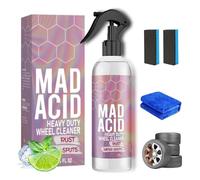 Mad Acid Glass Cleaner,Mad Acid Water Spot Remover,Heavy-Duty Wheel Cleaners,Wheel and Tire Cleaner Multi Purpose,Car Glass Oil Film Remover For Glass,Wheels (1, 454ML)