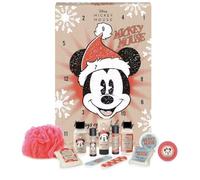 MAD BEAUTY Disney Mickey Mouse Bath 12 Days Christmas Advent Calendar, Beauty & Cosmetics Gifts, Loofah, Lotion, Soap, Nail File