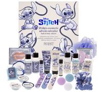 MAD Beauty Disney Stitch Advent Calendar with 24 Make-Up & Cosmetic Products, Wellness Advent Calendar for Women with Face Mask, Body Lotion, Hair Scrunchie, Christmas Calendar Beauty