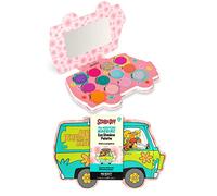 MAD BEAUTY, Scooby-Doo The Mystery Machine Eye Shadow Palette, Lid Mirror, Travel Ready, Metallic Shimmers, Pressed Glitter, Great Gift
