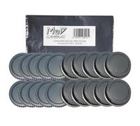 MaD Camera - 10x SET Body Caps + Rear Lens Caps - Bulk Wholesale Pack - Dust Protection for Canon EF-S - Compatible with Canon