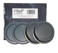 MaD Camera - 2x SET Body Caps + Rear Lens Caps - Dust Protection for Canon EF-S - Compatible with Canon