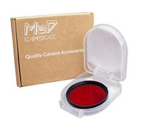 MaD Cameras 49mm Red Colour Correction Camera Lens Filter - Reduces Glare, Enhances Contrast & Depth for DSLR & Mirrorless Cameras - Red 49mm