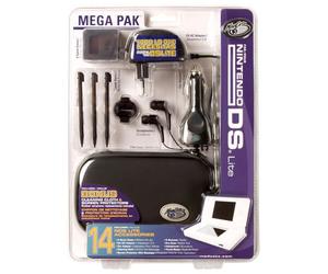 Mad Catz NDS Nintendo DS Lite Mega Pack 14-in-1 Accessories Set (Random Color)