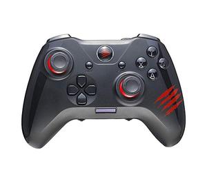 MAD CATZ The Authentic C.A.T. 7 Wired Gaming Controller with OLED for PC | Detachable Micro-USB 2.0 | 6 Additional programmable tact Buttons, Black - GCPCCAINBL000-0