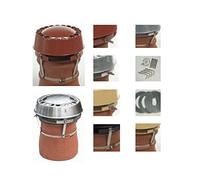 MAD Cowls Anti Downdraught Chimney Cowls - Various Styles Terracotta, Strap Fix