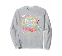 MAD Creating Fourth Grade Magic Sweatshirt, Adult Unisex, Heather Grey, XXL