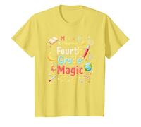 MAD Creating Fourth Grade Magic T-Shirt, Kids, Lemon, 3 Years