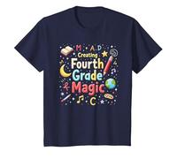 MAD Creating Fourth Grade Magic T-Shirt, Kids, Navy, 10 Years