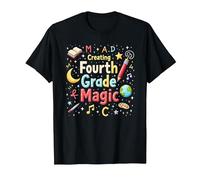 MAD Creating Fourth Grade Magic T-Shirt, Men, Black, XXL