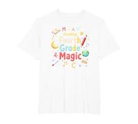 MAD Creating Fourth Grade Magic T-Shirt, Men's Big and Tall, White, 5X Tall