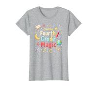 MAD Creating Fourth Grade Magic T-Shirt, Women, Heather Grey, M