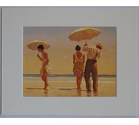 Mad Dogs by Jack Vettriano Mounted Art Print Picture (10" x 8" - 25cm x 20cm) Unframed