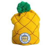 Mad Engine Spongebob Squarepants Pineapple House with Pom Cuffed Beanie Hat Multicolor, Multicolor, One size