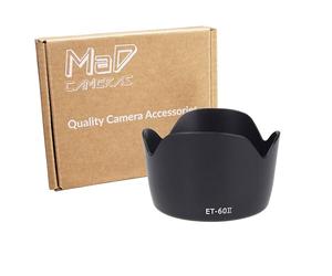 MaD ET-60 II Lens Hood Shade for Canon EF 75-300mm f/4-5.6 III EF 75-300mm f/4-5.6 III USM EF-S 55-250mm f/4-5.6 is II EF-S 55-250mm f/4-5.6 (Not for is STM) Bayonet Tulip
