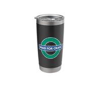 Mad for Craic - Distressed Effect Stainless Steel Insulated Tumbler