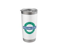 Mad for Craic - Distressed Effect Stainless Steel Insulated Tumbler