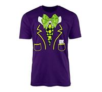 Mad Hatter from Alice in Wonderland T-Shirt Top Tee - World Book Day Kids Childrens Young Teen Adults Costume Dress Up Primary Infant School Gifts Presents (Small, Purple)