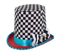 Mad Hatter Hat Alice Fairytale Book Day Fancy Dress Hat Mens Ladies Top Hat