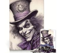 Mad Hatter Sketch Art Jigsaw Puzzles for Teenagers 1000 Piece Logic Build Sharp Color Fun Hobby Art Work (38x26cm)