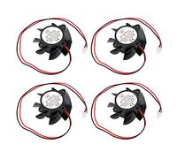 MAD HORNETS 4Pcs Brushless Cooling Blower Fan 12V 0.15A 6025S 55x55x22mm Sleeve 2 Pin Wire