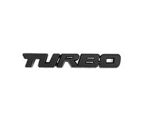 MAD HORNETS Metal 3D Turbo Logo Car Emblem Badge Sticker Trunk Bumper Decal Black