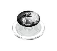 Mad Hyena Scientist Sketching Laboratory Experiment PopSockets PopGrip for MagSafe