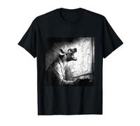 Mad Hyena Scientist Sketching Laboratory Experiment Value Graphic T-Shirt