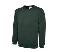 Mad Ink Plain Classic Crewneck Sweatshirt Jumper Top (3XL, Bottle)