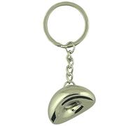 Mad Mags Chicago Bean Keychain, 2.5 Inch, Silver