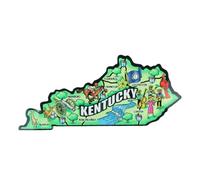 Mad Mags Kentucky Acrylic Magnet, 4.25 x 2 Inches, USA Collectible Souvenir