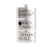 Mad Man 19th Hole Golfer's Flask, Drinking Beverage Travel Barware Accessories