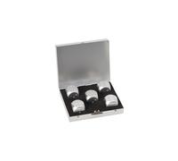 Mad Man Men's Silver Brushed Stainless Dice Set Mad Man Multicolor