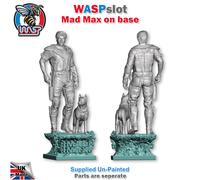 Mad Max and Dog with Base Unpainted Figures 1:18 Scale Wasp