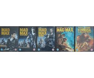 MAD MAX PENTOLOGY 1-5 COMPLETE COLLECTION 1. MAD MAX / 2. THE ROAD WARRIOR / 3. BEYOND THUNDERDOME / 4. FURY ROAD / 5. FURIOSA - A MAD MAX SAGA = ULTIMATE 5x DVD SET
