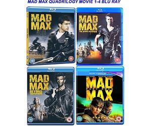 MAD MAX QUADRILOGY MOVIE 1-4 BLU RAY COLLECTION PART 1 2 3 4 FILM UK Release R2